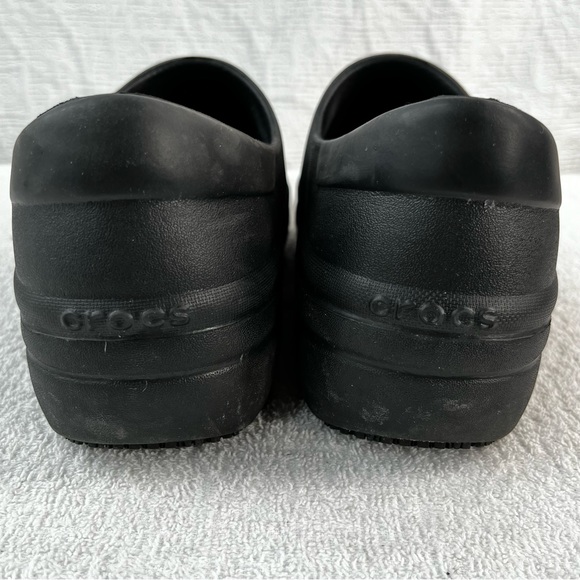Crocs Neria Pro II Womens 9 Dual Comfort Slip Resistant Work Clog Black Shoes - Picture 4 of 16